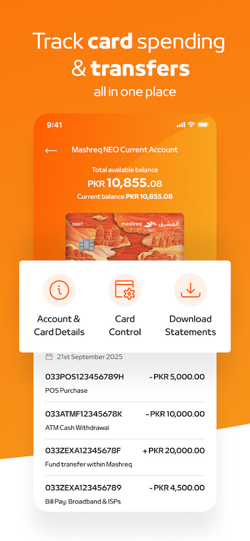 Grocery cashback screen showing 10% cashback capped at PKR 5,000 per month