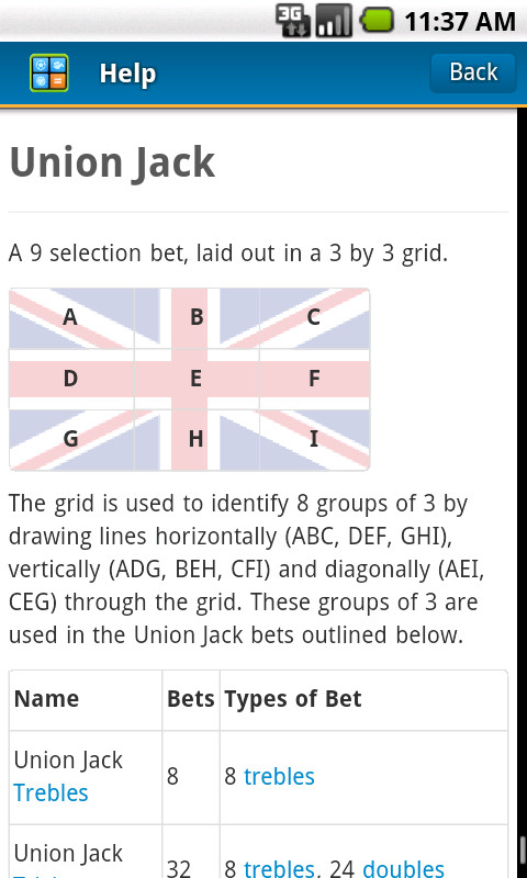 Bet Calculator calculating an accumulator for football with multiple selections and potential winnings.