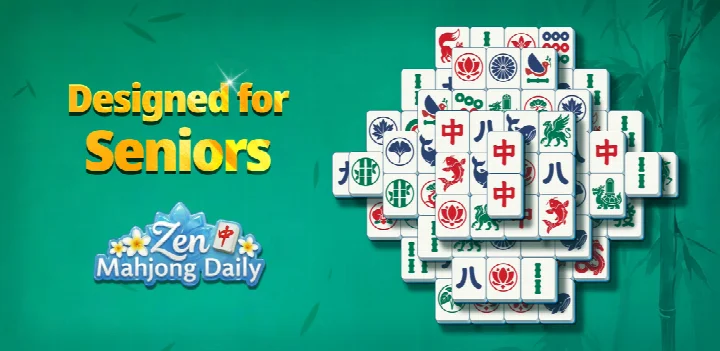 Zen Mahjong Daily undo option shown after a move on the board