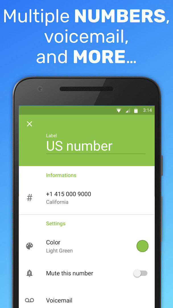 Text Me: Second Phone Number options for burner numbers, passcode privacy and hidden messages