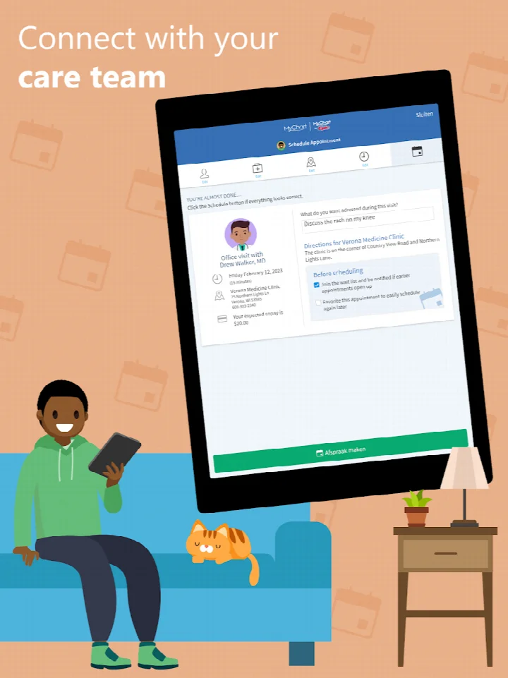 MyChart medical bill viewing and payment screen