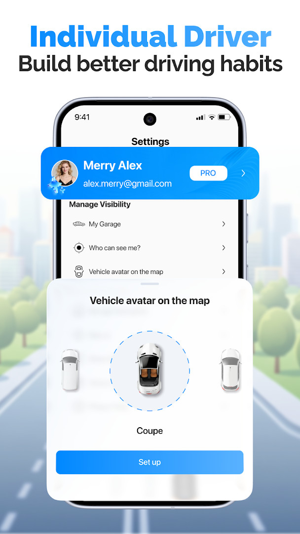 Location history screen showing trips and stops from the past 90 days
