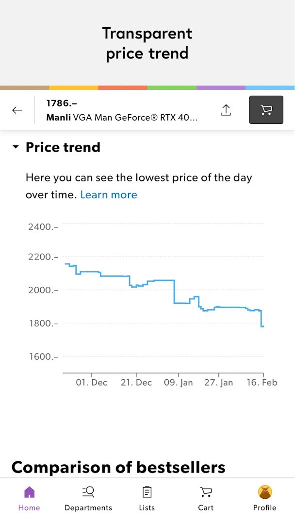 Galaxus daily deals section