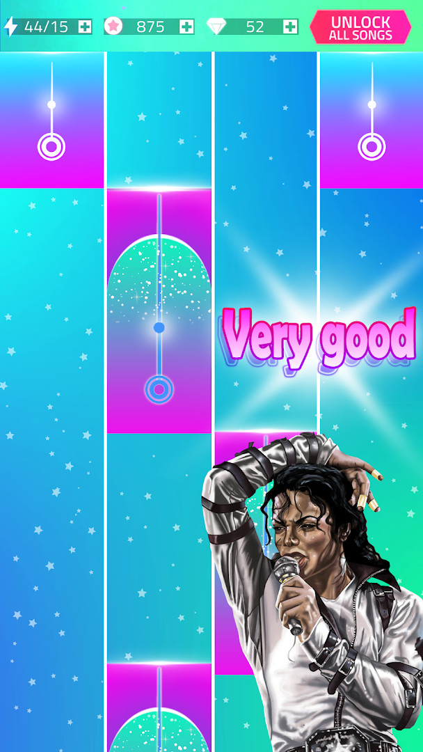 Michael Jackson - Piano Game competition mode against players worldwide