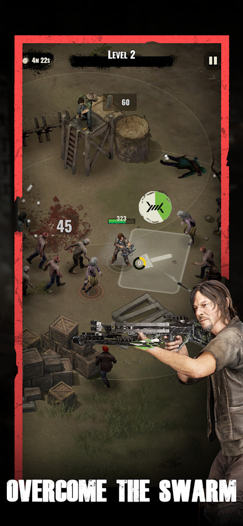 The Walking Dead: Aftermath survivor selection screen with Michonne and her katana