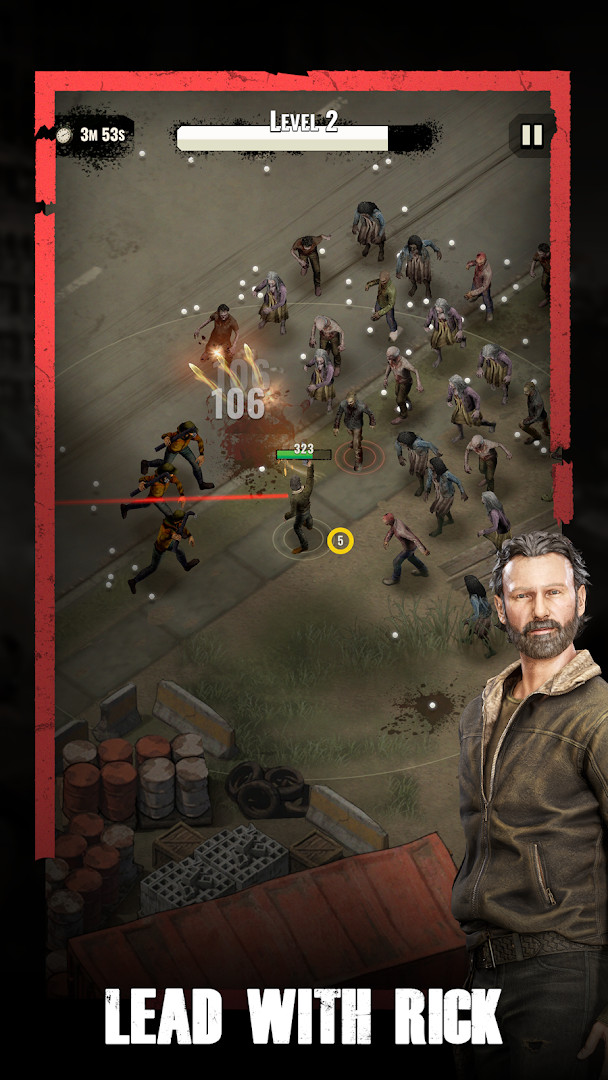 The Walking Dead: Aftermath Halloween event screen featuring Sophia Peletier and Lizzie Samuels