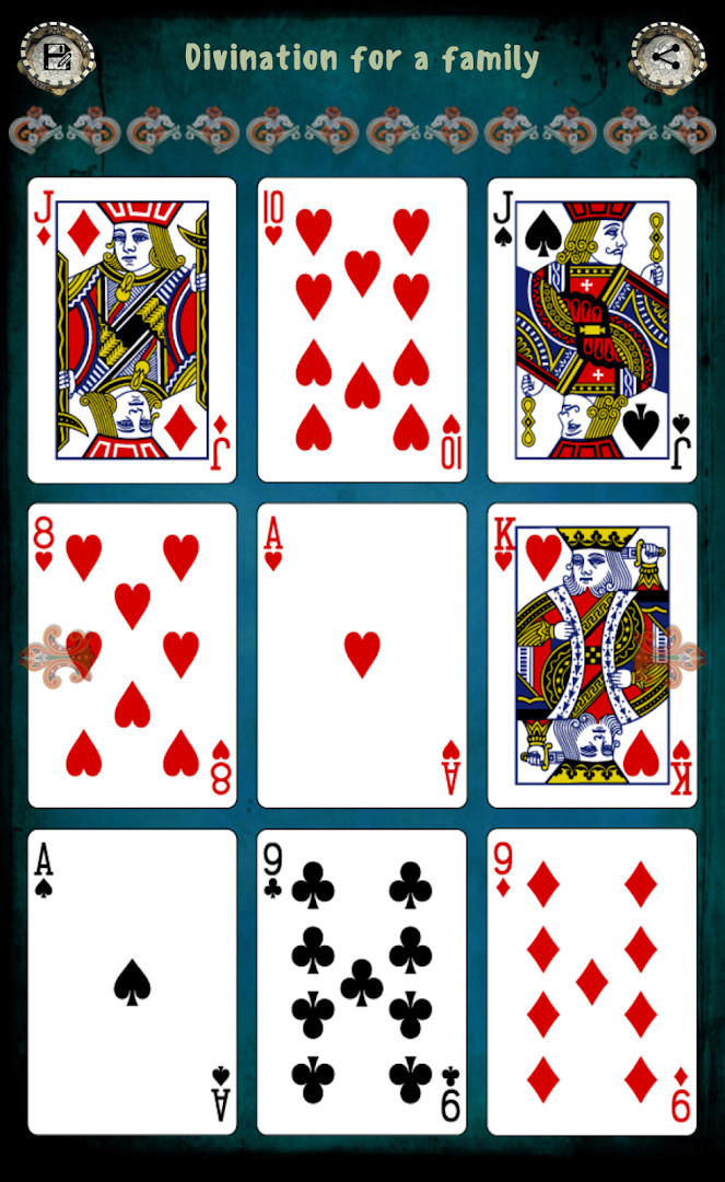 Card reading app future prediction screen