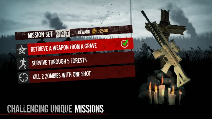Into the Dead high score screen for challenging friends to beat your runs