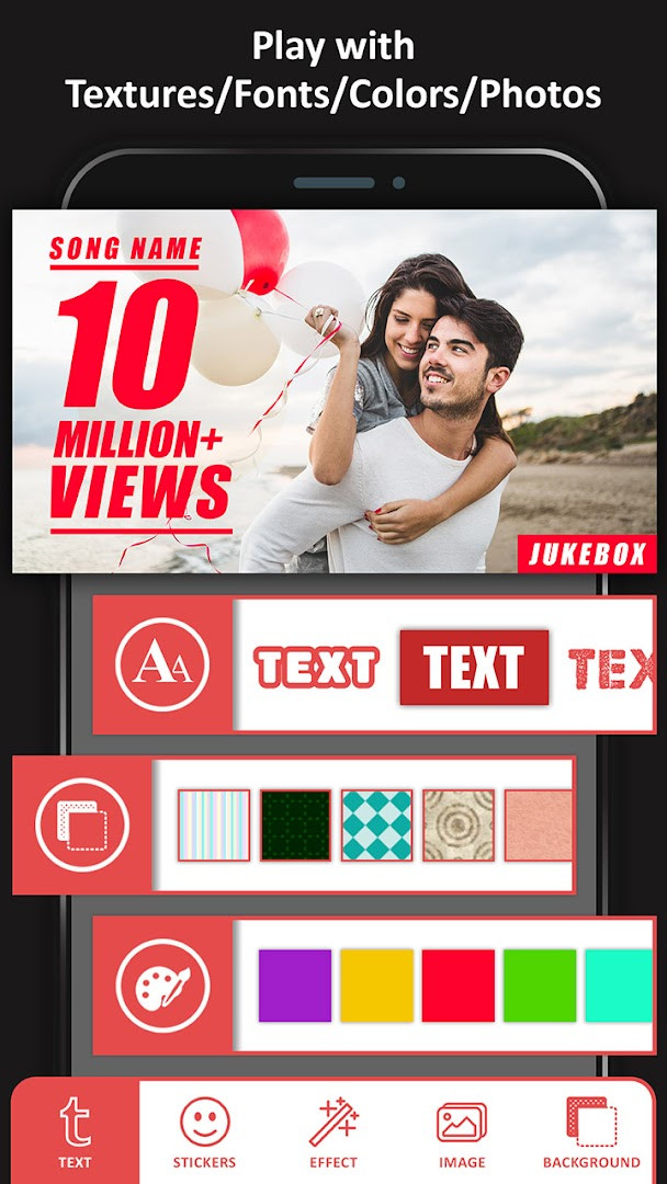 Thumbnail and Cover Maker presenting an Instagram post template with collage and graphic options