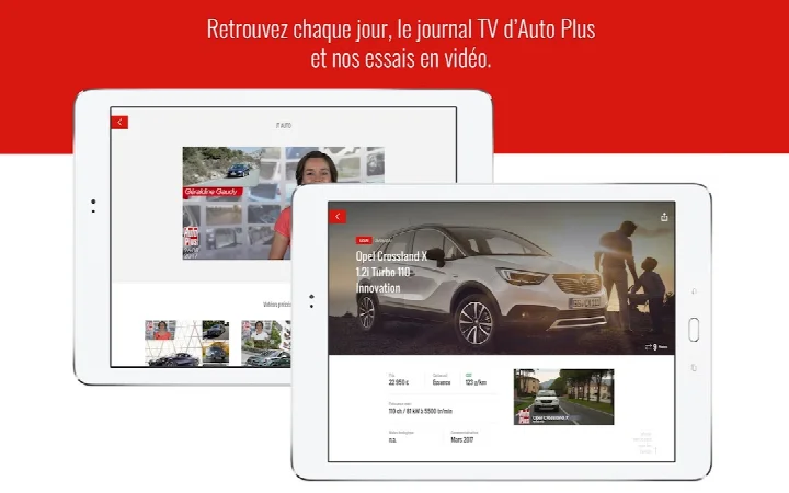 Magazine cover view with access to the digital kiosk