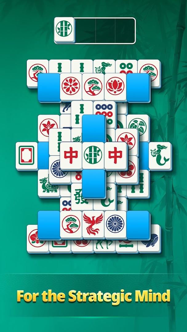 Zen Mahjong Daily hint boost highlighting a possible tile pair