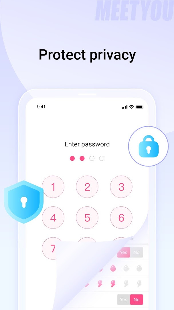 MeetYou pregnancy tracker with kick counter and weekly fetal growth details