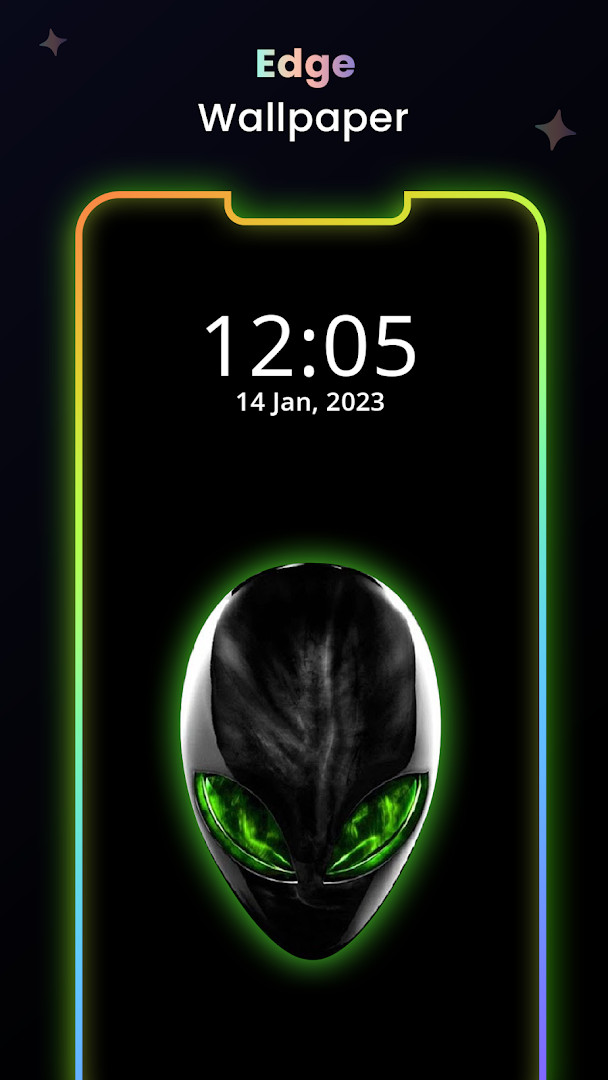 Live wallpaper preview with motion and 3D depth effect