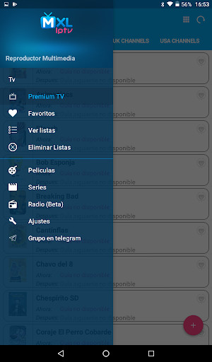 MXL TV interface with Chromecast support option